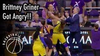 [WNBA] Brittney Griner Got Angry, Dallas Wings vs Phoenix Mercury, August 10, 2019