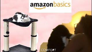 Amazon Basics Cat Condo Tree Tower-  Scratching Post and Hammock How To