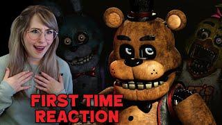 HORROR FAN REACTS TO ALL FIVE NIGHTS AT FREDDY'S TRAILERS FOR THE FIRST TIME