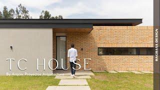 One story house design using traditional brick materials from the city of Cuenca