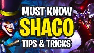 MUST KNOW SHACO TIPS & TRICKS | Shaco Guide