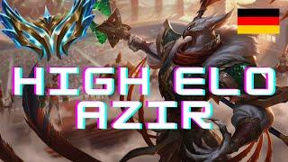 Azir Guide german Challenger  Midlane High Elo Gameplay Tipps Tricks Runen 2022 Ranked Azir Combos?