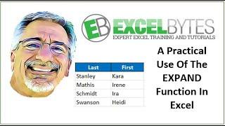 A Practical Use Of The EXPAND Function In Excel