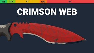 Kukri Knife Crimson Web - Skin Float And Wear Preview