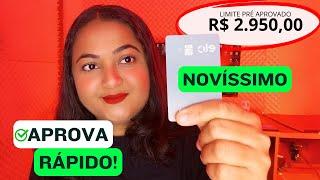 PEDIU, APROVOU! NOVO  CARTÃO DE CREDITO APROVA RÁPIDO COM ALTO LIMITE DE CREDITO!