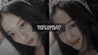 paper transition overlays for edits ༉‧₊˚