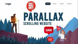 I Made a Parallax Scrolling Website Using Only HTML & CSS #webdevlopment #programming #html #css