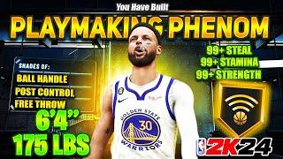 The MOST TOXIC ‘PLAYMAKING PHENOM’ Build To Make For NBA 2K24… BEST ALL AROUND OVERPOWERED PG BUILD!