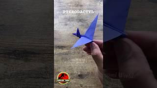 PTERODACTYL ORIGAMI PAPER FOLD TUTORIAL | JURASSIC WORLD CRAFTING ORIGAMI PTERODACTYL DINO TUTORIAL