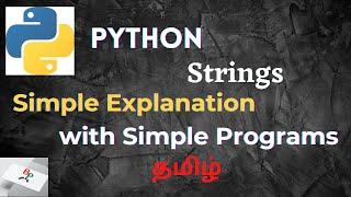 Python Strings in Tamil | Python Tutorial for Beginners-Python Series Part 9