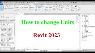 How to change Units in Revit 2023