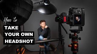 How to TAKE YOUR OWN HEADSHOT - Camera settings, Lighting and Tips & Tricks for Self Portraits.