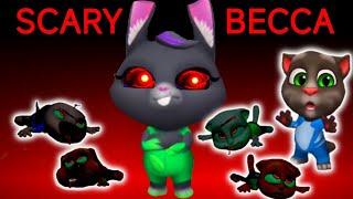 SCARY BECCA | TALKING BECCA HATES FRIENDS | AMONG US | MY TALKING TOM FRIENDS 