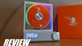REVIEW: Using a CD Player in 2024? Bluetooth Speaker | Cool RGB LED Light | Transparent Design?