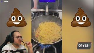 MATTEOHS REAGISCE ALLA CARBONARA DI GORDON RAMSAY  TWITCH FUNNY MOMENTS