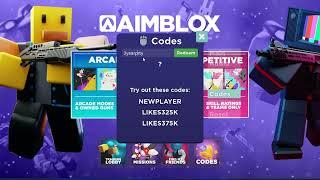 Aimblox all workings codes December 2023