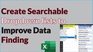 How to Create Searchable Dropdown Lists (No VBA or Formulas Required) #excel  #microsoftexcel