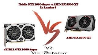 Lumion 8 Exterior Render Time Nvidia GTX 1660 Super vs AMD RX 5500 XT