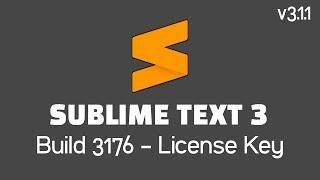 Sublime Text 3 Build 3176 License Key (100% Work) - Tutorial #1