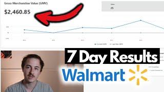 Last 7 Days Selling On Walmart Marketplace - Building In Public