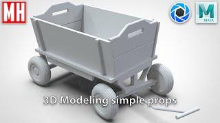 Modeling simple 3D Props in Maya ( ** )