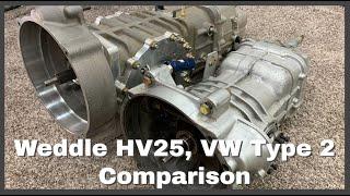 Comparing a Weddle HV25 and a VW Type 2 transaxle