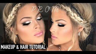 Prom Makeup and Hair tutorial!  Easy and pretty | Valerie Pac