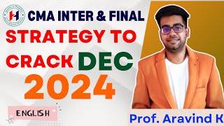 CMA Intermediate & Final || Strategy to crack December 2024 Exams || in English