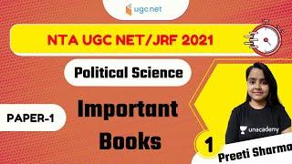NTA UGC NET /JRF 2021 | Political Science by Preeti Sharma | Important Books