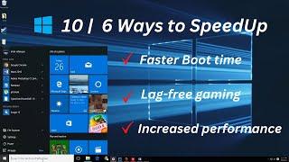 5 Ways to make your pc fast | Increase windows 10 performance | LS6 TECH