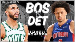 Boston Celtics vs Detroit Pistons Full Game Highlights | Dec 4 | 2025 NBA Season