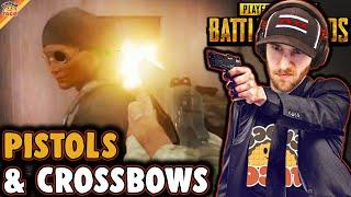 A Challenge Game and a Challenging Game - chocoTaco PUBG Solos Pistols Crossbow Gameplay