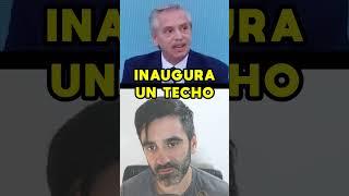 ALBERTO FERNÁNDEZ INAUGURA UN TECHO