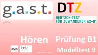 G A S T DTZ B1, Hören, Prüfungen B1 Neu 2024 Modellsatz 9 NEU  2024 Mit Lösung