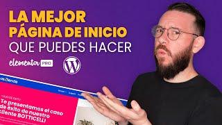 Crear PAGINA DE INICIO (Principal) en WORDPRESS y Elementor PRO   de FORMA PROFESIONAL - Clase 16