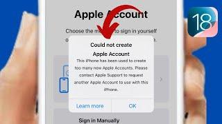 Could Not Create Apple Account iOS 18: Could not create account your account cannot be created(2024)