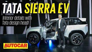 Tata Sierra interior details with Tata design head Martin Uhlarik | Auto Expo 2023 | Autocar India