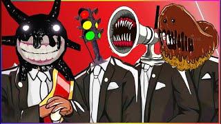 ROBLOX DOOR & TRAFFIC LIGHT HEAD & MEGAPHONE & DONUT MONSTER (MONSTER COVER) - Coffin Dance COVER