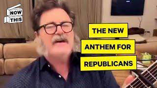 Nick Offerman Sings GOP Song in Comics for Kamala Zoom Call