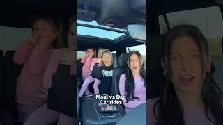 Mom vs dad car rides #shorts