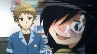 Mokocchi having a conversation with a store clerk