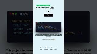 Animated Cart Button #codewith_muhilan #css #coding