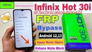 infinix hot 30i frp bypass without PC #technicalsolutiona2z