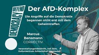 Der AfD-Komplex - Veranstaltung mit Marcus Bensmann von CORRECTIV