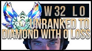 UNRANKED TO DIAMOND WITH PERFECT WINRATE