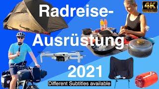 Meine Radreise-Ausrüstung 2021 // Bikepacking // E-Bike // *different subtitles*