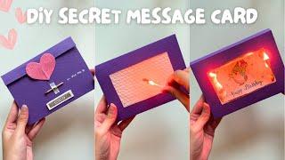 DIY Secret Message Card  | Surprise Fire Card Idea | Happy Birthday Card For Boyfriend/Bestfriend