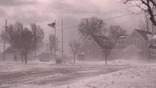 Ground Blizzard Hits Eastern Shore Of Lake Ontario - 2/28/2020