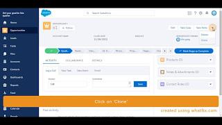 Clone Opportunities in Salesforce Lightning