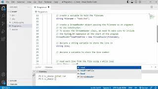 C# 30: Read lines of text from a file using StreamReader, and print the lines with line numbers